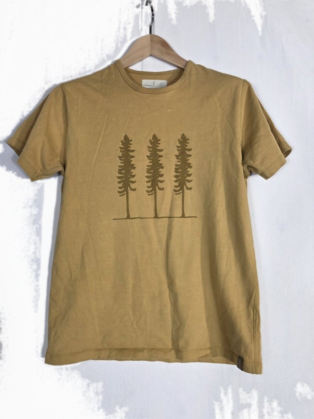 Ecologyst Pine Tree Graphic Tee Size S 100% Organic Cotton
